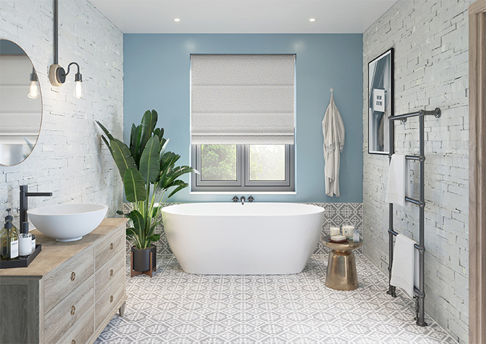 Confetti, Grey Orchid - Roman Blind - Image 8